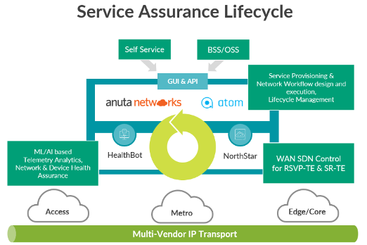 Service Assurance Lifecycle Diagram - Juniper Networks and Anuta