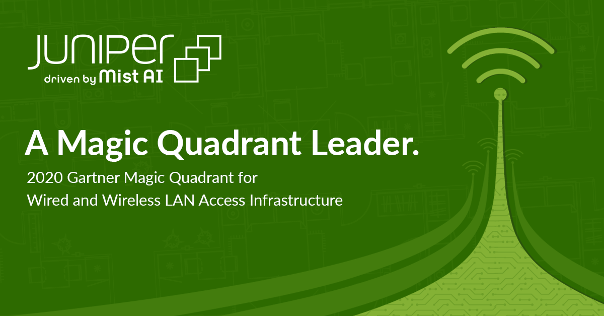 Компания Juniper вошла в число лидеров магического квадранта в сегменте инфраструктурных решений для проводных и беспроводных сетей LAN