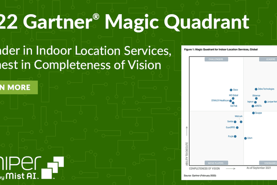 Solutions sans fil : Juniper Mist nommé Leader dans deux rapports Gartner Magic Quadrant™