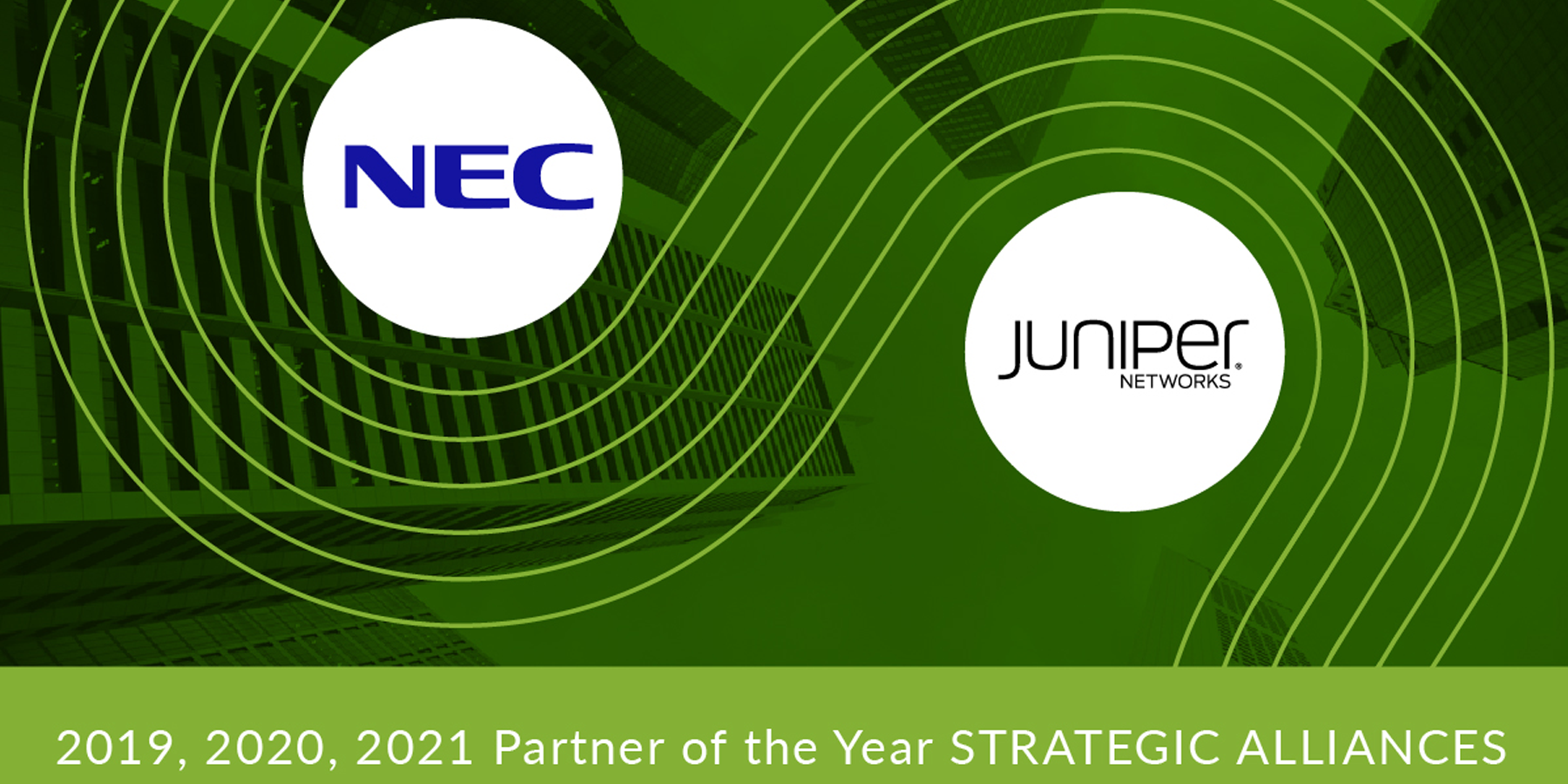 NEC Recognized as Global Alliance Partner of the Year by Juniper Networks