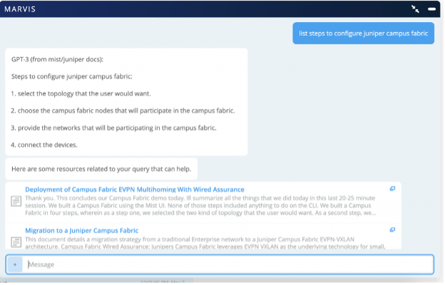 Marvis, the Virtual Network Assistant (VNA), Now Integrates With ChatGPT