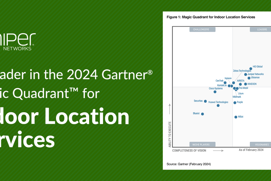 Three Years in a Row: Juniper Networks® Once Again Named a Leader in the 2024 Gartner® Magic Quadrant™ for Indoor Location Services