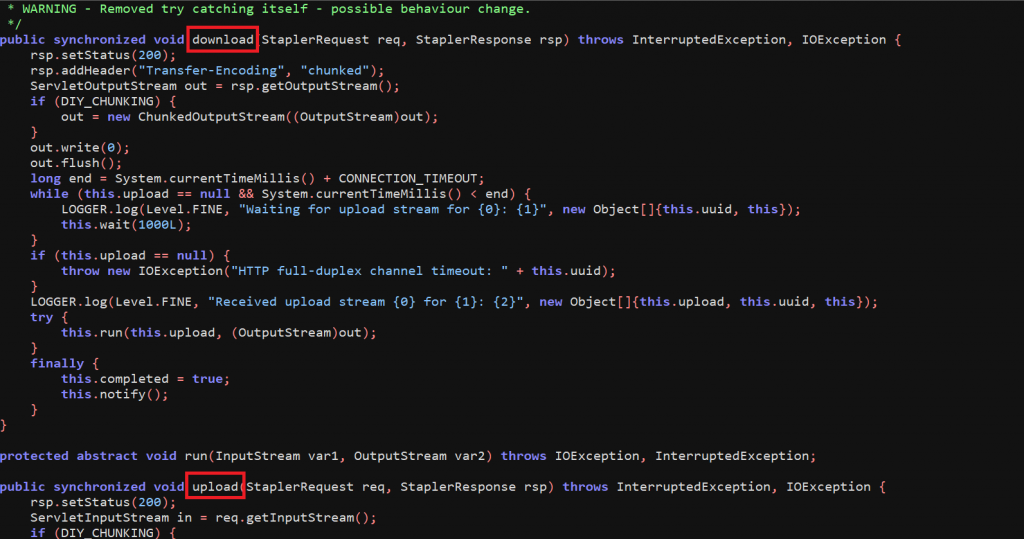 Decompiled snippet2