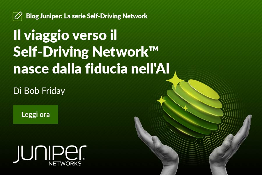 Il viaggio verso il Self-Driving Network™ nasce dalla fiducia nell’AI